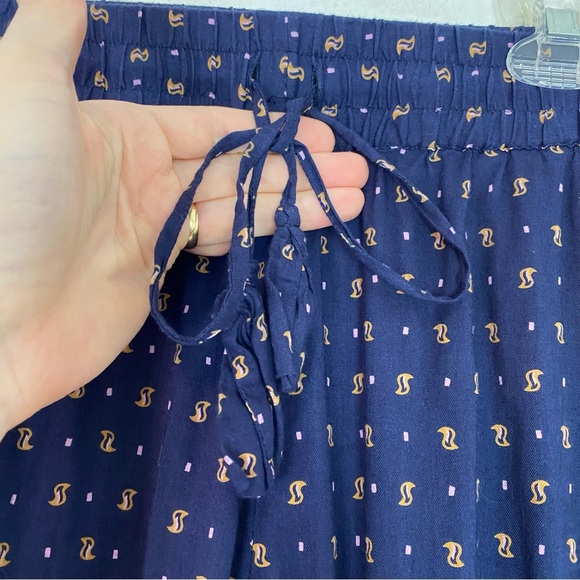 Calypso St Barth Pants Womens Size Small Navy Blue Lightweight Printed Pockets - Picture 4 of 12